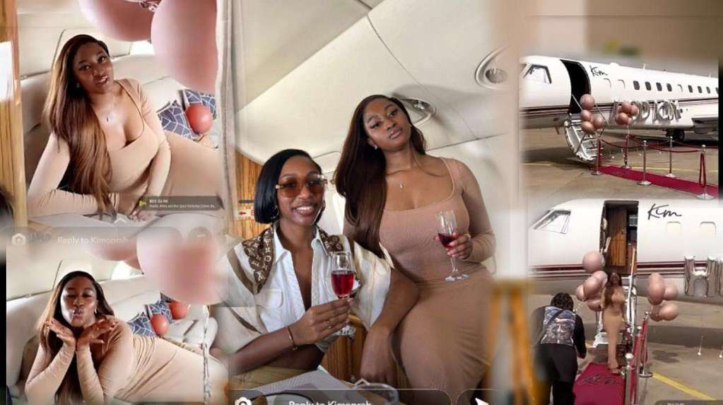 BBNaija’s Kim Oprah parties in private jet on her birthday