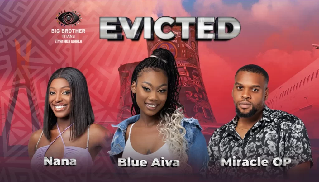 Blue Aiva, Nana and Miracle OP say goodbye to the BBTitans House.