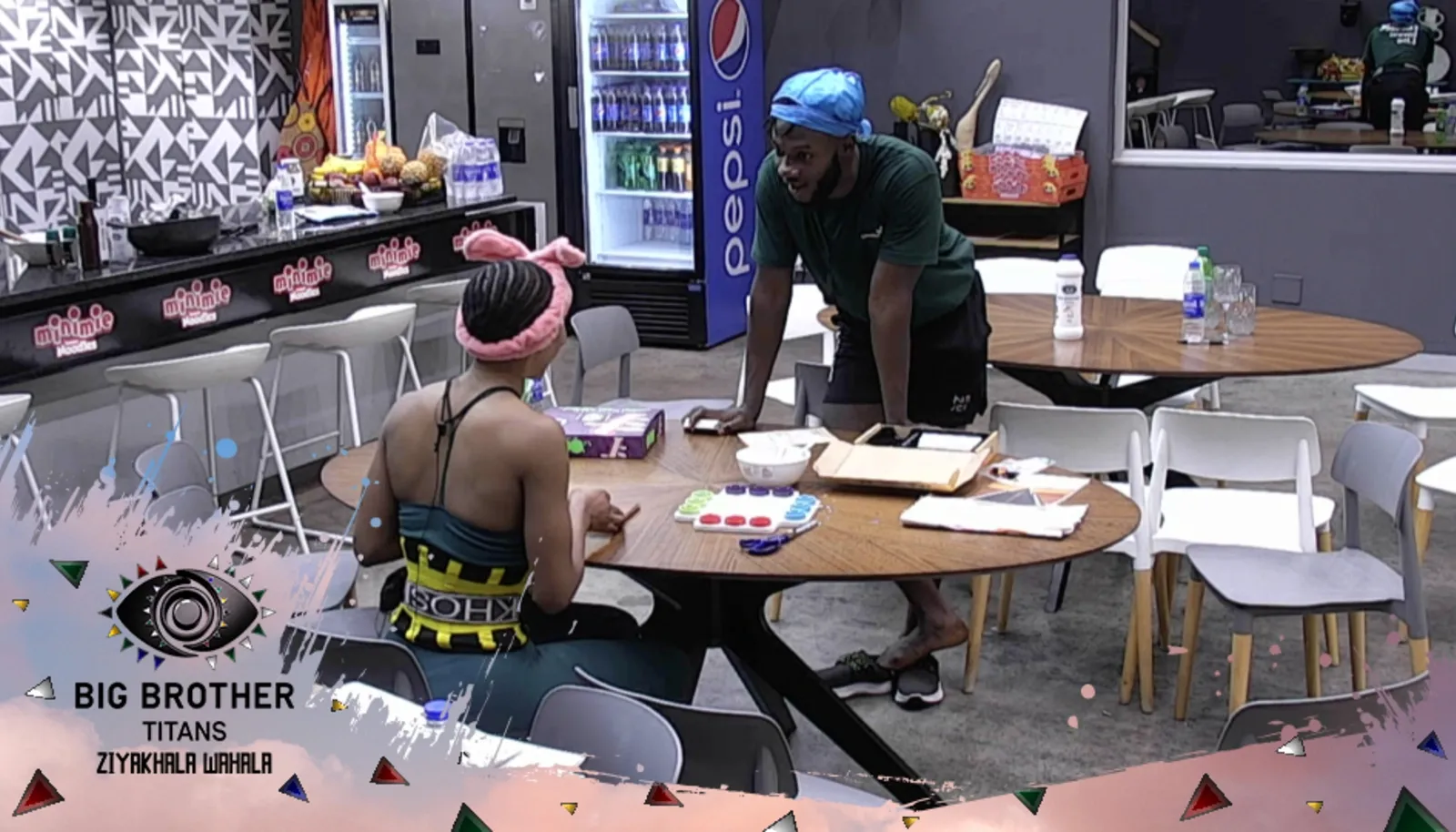 Blaqboi and Khosi getting it on as Big Brother Titans enters day 65. 