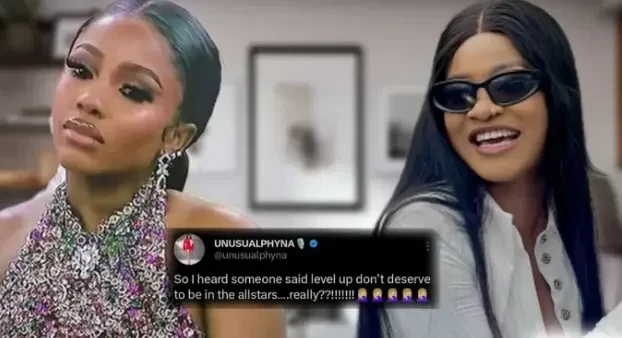 Big Brother Naija Level Up Queen, Phyna shades Mercy for saying Level Up stars don't deserve to be in All Stars show.