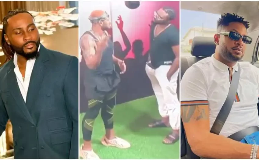 Big Brother Naija All Stars: Emotional moment as Pere and Cross finally hug it out after their therapy session (VIDEO)