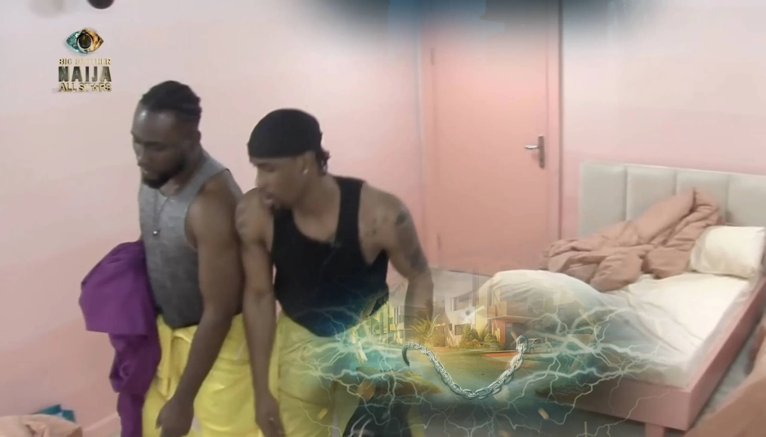 Big Brother Naija All Stars : Pere in onesie jail with Neoenergy while navigating a love triangle 