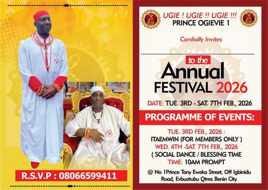 OGIEVIE FESTIVAL 2026: A GRAND RETURN OF CULTURE, UNITY & HERITAGE